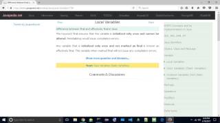 Difference between final and effectively final in Java. | javapedia.net