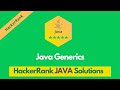HackerRank Java Generics problem solution in Java | Java problems solutions | Programmingoneonone
