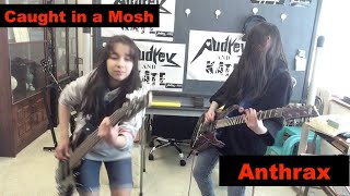 #Anthrax - Caught in a Mosh - guitar + bass cover #アンスラックス