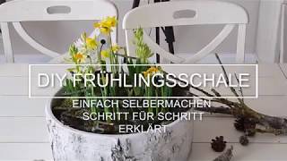 DIY Deko für den Frühling:  Frühlingsschale einfach selber machen