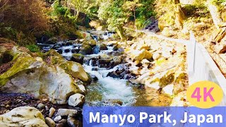 【4K】Walking in MANYO PARK, Yugawara, Japan | 万葉公園（湯河原）