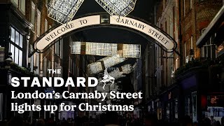 London’s Carnaby Street lights up for Christmas with spectacular ‘Into The Light’ installation