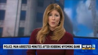 Police: Man arrested minutes after robbing Wyoming bank
