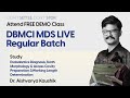 MDS Live Regular Batch || Dr. Aishvarya Kaushik || Endodontics