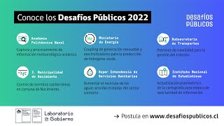 Taller Desafíos Públicos 2022. Subsecretaría de Transportes