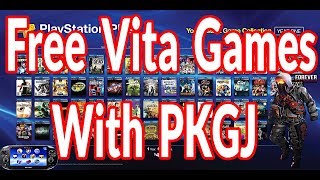 How To Get FREE Games With  PKGJ On Ps Vita Or Ps Tv 3.60