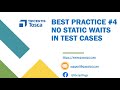 Tosca Tutorial | Lesson 100 - No Static Waits in Test Cases | Best Practices |