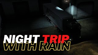 euro truck simulator 2 gameplay pc keyboard | A Challenge Travel night and heavy rain