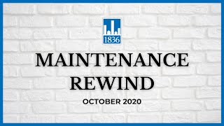 Maintenance Rewind (OCTOBER 2020) - 1836 Property Management