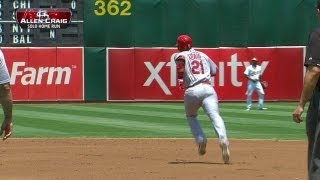 Craig drills a solo home run to left field