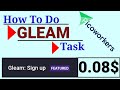 How To Do Gleam Task In Picoworkers || Mazhar Saeed Urdu-Hindi