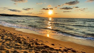 Relaxing Music \u0026 Sunrise / Nesebar South Beach August 2020 - Изгрев Южен плаж Несебър