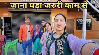 जरुरी काम से जाना पड़ा सभी को एक साथ || Preeti Rana || Pahadi lifestyle vlog || Triyuginarayan