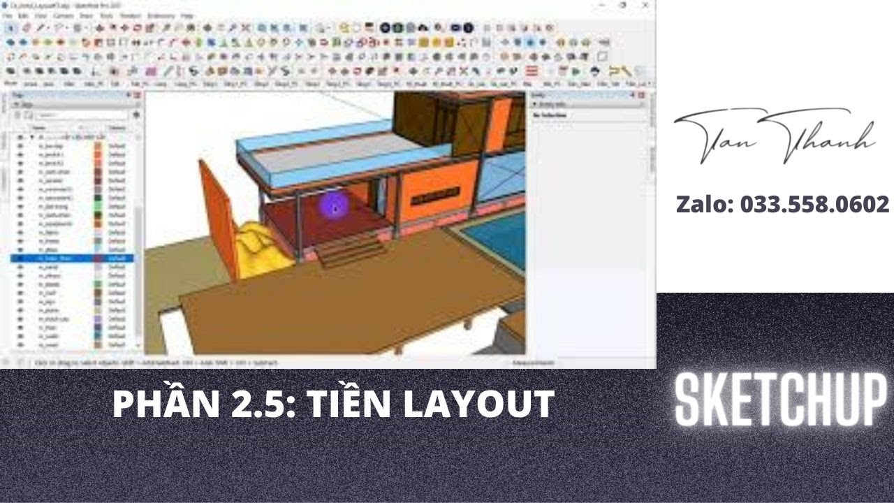 Quy Trình SketchUp B-Z. Phần 2.5: Tiền Layout - YouTube