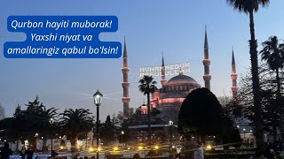 #Qurbon #hayiti muborak!  #Yaxshi #niyat va  #amallaringiz #qabul #bo'lsin!