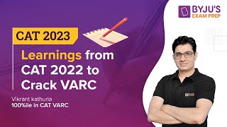 CAT 2023 | Learnings from CAT 2022 to Ace CAT Verbal Ability and Reading Comprehension | BYJU'S CAT