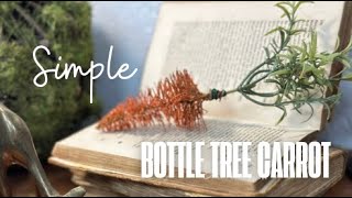 Bottle Tree Carrot for Spring DIY