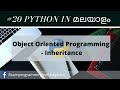 #20 Learn Python In Malayalam | Object Oriented Programming  | Inheritance