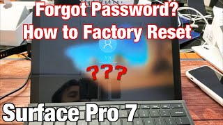 Surface Pro 7: How to Factory Reset (Forgot Password?) NO PROBLEM!