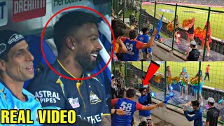 Hardik Pandya and Nehra's amazing reaction when boy started dancing infront of cheerleaders GTvsDC