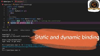 STATIC & DYNAMIC BINDING | V-CODE | 40 DAYS OF JAVA PROGRAMMING | CSI | VIT-AP