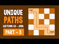 Unique Paths - Leetcode 62 - Part 3 - Java