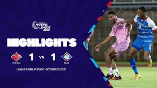 Highlights | Bermuda vs Belize | 2023/24 Concacaf Nations League