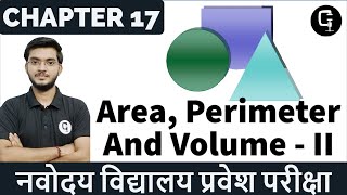 Area, Perimeter And Volume | Part 2 | Entrance Corner - I | Navodaya Entrance Exam Class 6