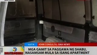 BT: Mga gamit sa paggawa ng shabu, nasamsam mula sa isang apartment