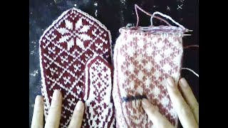 How to start decreasing mitten using SSK and k2tog