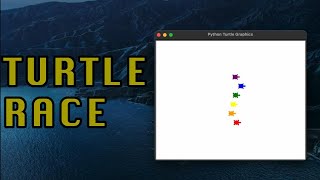 Turtle Race game created in Python | #100daysofcode