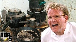 Top 5 Most Shocking \u0026 Dirtiest Restaurants In Kitchen Nightmares