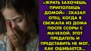 «Жрать захочешь, приползешь домой» - сказал отец, когда я сбежала из дома после ссоры с мачехой. Это