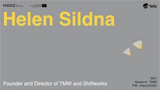 TMW conference opening 2020: Helen Sildna, Founder and Director of TMW