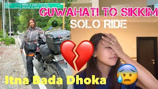 Ep-2 || Guwahati To Sikkim Solo Ride || Yaar Pura Barbad Hogya😭💔 || @sikkimgirl1998