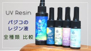 【UVレジン】初心者必見！有名レジン液「星の雫」はどこが違うの⁉︎黄変や透明度など徹底比較#3