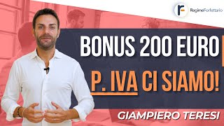 Bonus 200 Euro per Partita IVA: CI SIAMO!