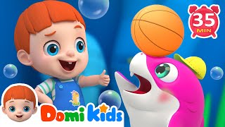 Baby Shark Doo Doo Doo🐠🤿Animal Songs + More Baby Songs & Nursery Rhymes for Toddlers - Domikids