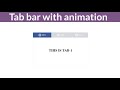 Tab Bar With Animation