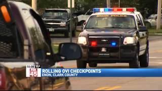 Clark County Holds Rolling OVI Checkpoints Friday