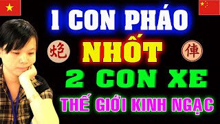 Trận cờ dùng 1 PHÁO nhốt 2 XE hiếm thấy của Ngô Lan Hương | Cờ tướng Việt