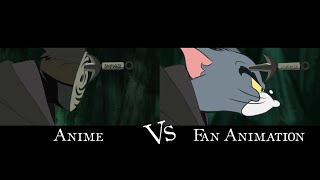 Anime vs fan animation (Minato Vs Obito)