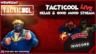 15-01-2025 // TACTICOOL 🔴 RELAXING GAMES - 10 000 GOLD + 20 VIP GIVEAWAY --- TYPE !24