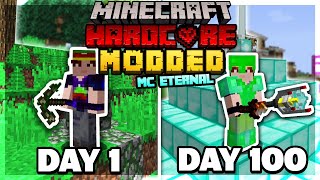 I Survived 100 Days of Hardcore MODDED Minecraft. Here's What Happened...