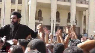 Egypt's Copts vent their rage during funerals