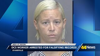 Evansville DCS worker arrested for falsifying visit records on three families, investigators say