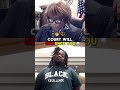 man with ironic t shirt gets owned by the judge shorts karma court