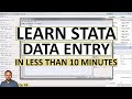 Stata for Beginners: How to Create Variables and Enter Data in Stata 18