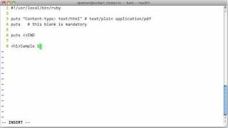 CGI Scripts with Ruby