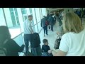 arriving at rsw airport from jet blue flight and boarding long term parking shuttle fort myers fl